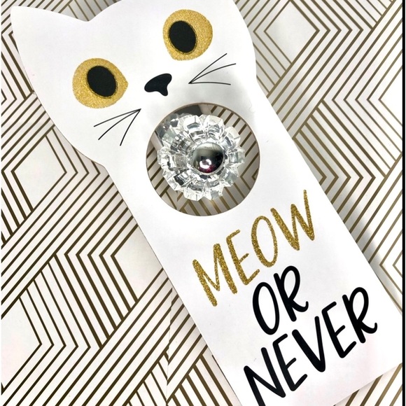 MEOW or NEVER Kitty Cat Lover‎ Wooden Door Hanger NEW! - Picture 4 of 11